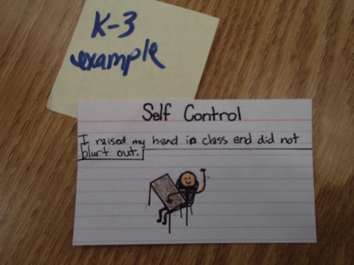 Self control flash card